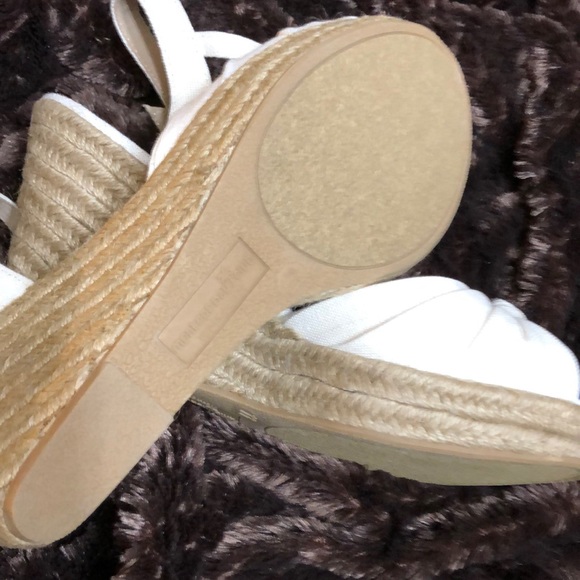Cream Montego Bay Ankle Strap Wedges. - Picture 6 of 8